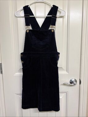 NWT Kiel James Patrick Black Corduroy Overall Dress